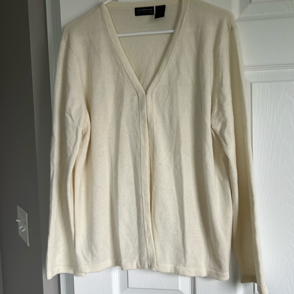 Liz Claiborne 100% cashmere cardigan Size XL